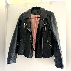 ASOS - ONLY Faux Leather Biker Jacket - Black - US 10 (EU 42)